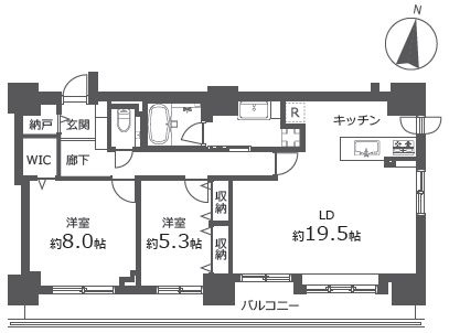【間取り】 | ラ・クラッセ札幌ステーションプレイス