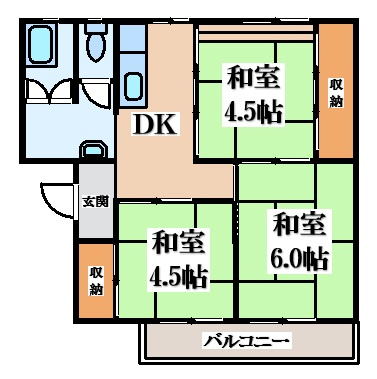 【間取り】 | 茨木郡山団地