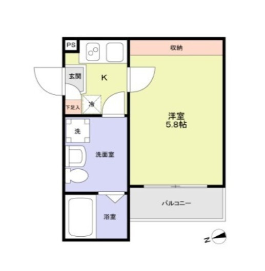 Kei-ei Residence稲毛の間取り