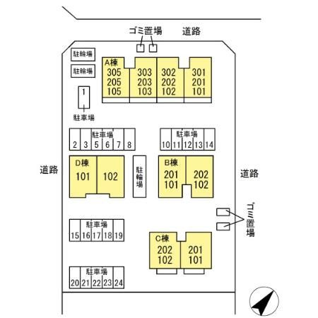 フローラル　Aの区画図