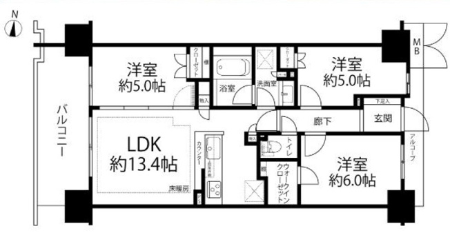 【間取り】 | シャリエ清澄白河