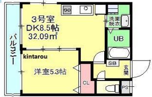 Ｎａｍｅｋｉ　Ｍａｎｓｉｏｎ　１０３の間取り