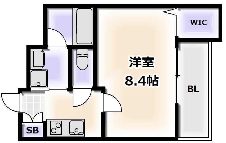 ウェルスクエア長居公園Ⅱの間取り