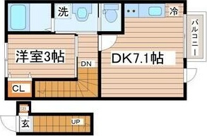 カームコート太子堂の間取り