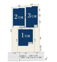 市川市北方２丁目２１５③の区画図