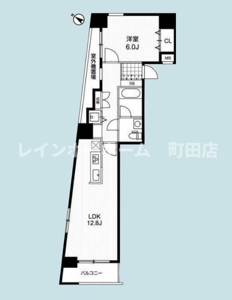 アーバンフラッツ町田※初期費用分割あと払いサービス利用可能物件の間取り