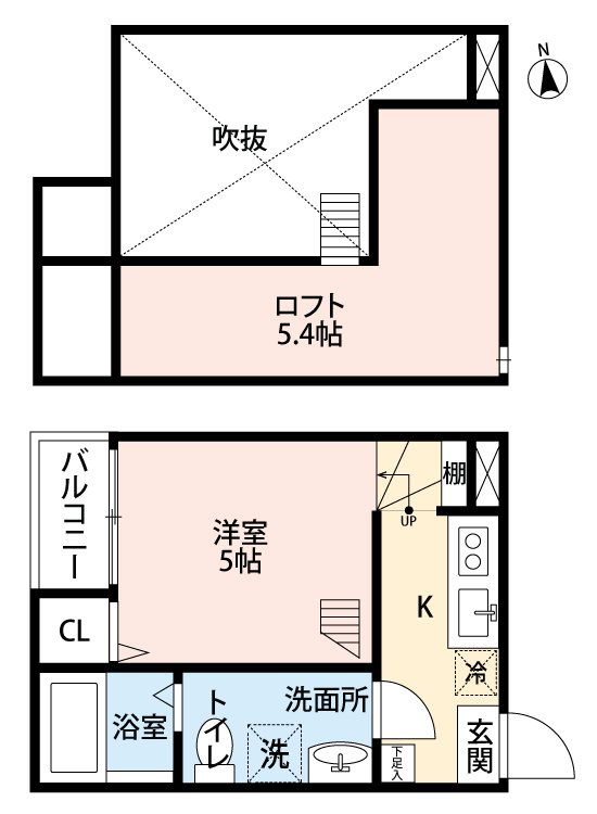KAHALE八千代Bの間取り