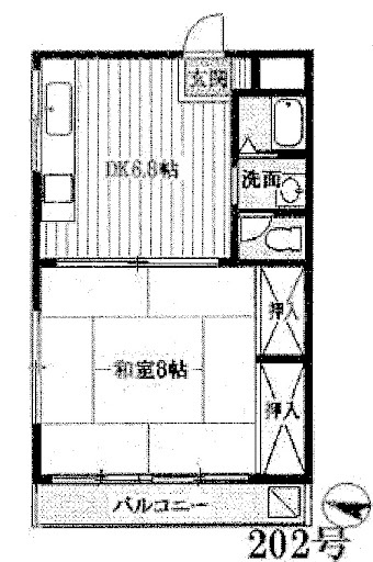 東京都青梅市　一棟アパートの間取り