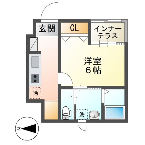 ティーズ　シャルパンティエの間取り