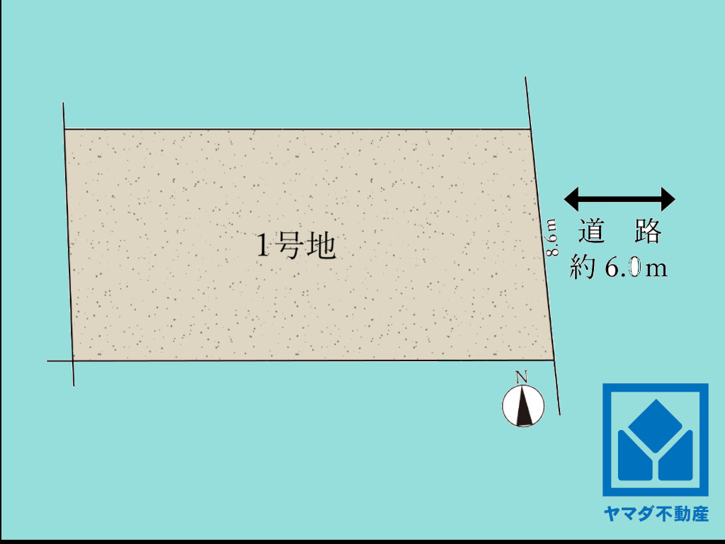 上桂大野町1期 1号地の土地図