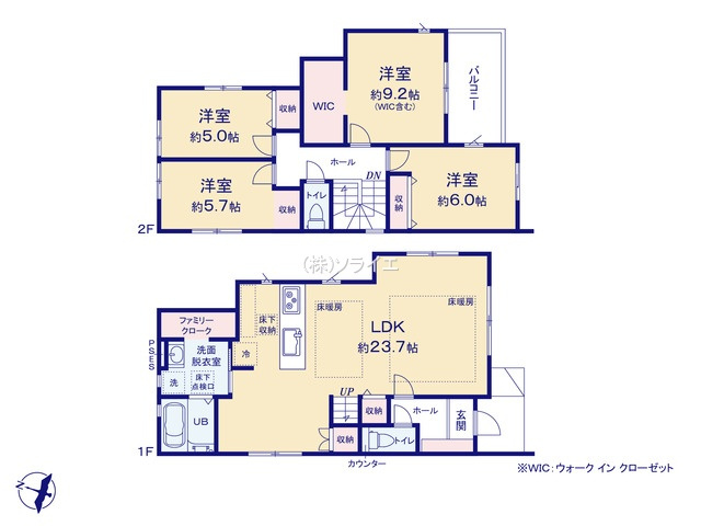 戸建 川越市月吉町の間取り