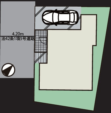 【区画図】 | 川越市砂新田　新築一戸建住宅　全1棟　（ふじみ野店） | 図面と現況が異なる場合は、現況優先とします。