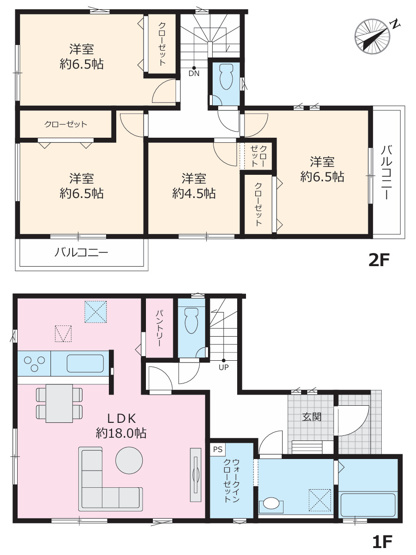 【間取り】 | 厚木市飯山南５丁目　限定１棟　新築住宅