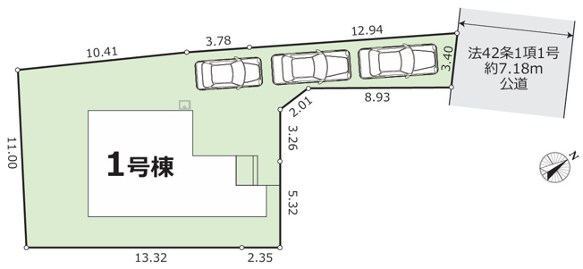 【区画図】 | 厚木市飯山南５丁目　限定１棟　新築住宅