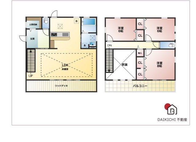 【間取り】 | 深谷市上柴町東2丁目　中古戸建