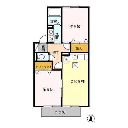 ルミエール南花畑の間取り|使い勝手の良い間取りです♪