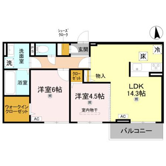 【間取り】 | ボヌール斑鳩