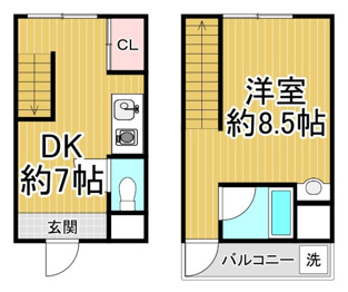 コンパクトメゾネット21の間取り