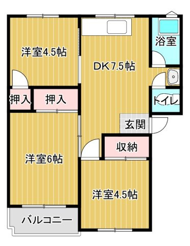 【間取り】 | サウスヒルズ由良