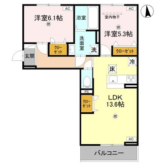 【間取り】 | ボヌール斑鳩