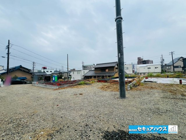 【同施工物件ご案内可能】日進市岩崎町　全4棟の外観|【1.2号棟現地外観写真（協定地含む）】
事前予約にて現地ご見学いただけます！お気軽にお問い合わせください♪　　　　　　　　　　　　　　　　　　　　　　　　　　　　　　　　　　　　　　　　　　　　　　