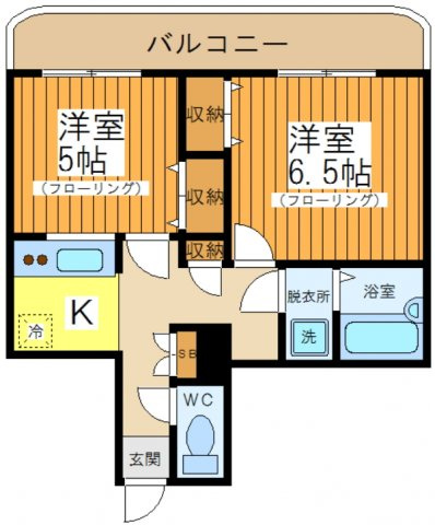 ベルグ赤堤伍番館の間取り