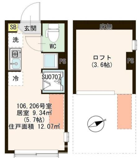 【間取り】 | ハーモニーテラス平井Ⅷ