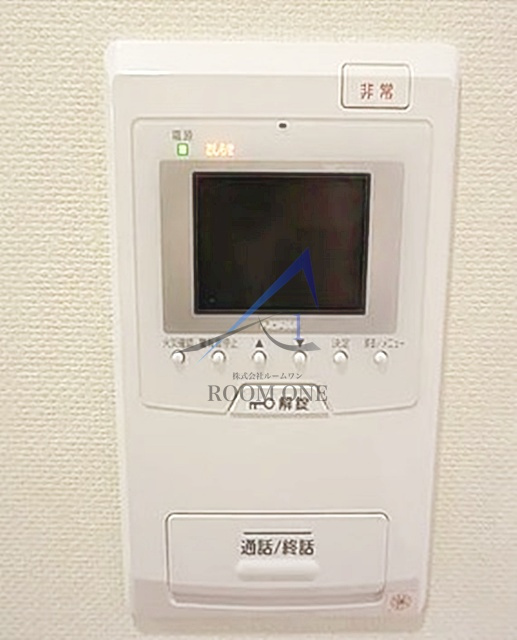 クレール千代田岩本町のセキュリティ|モニター付きインターホンです。