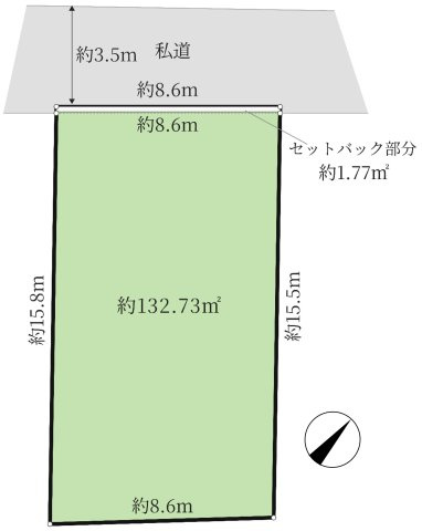 文京区白山５丁目　売地の土地図