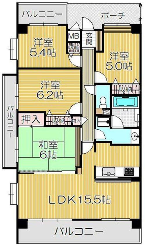 藤和シティホームズ西宮東町の間取り|1階なのでエレベーターの使用も気にせず、のびのびと過ごせます