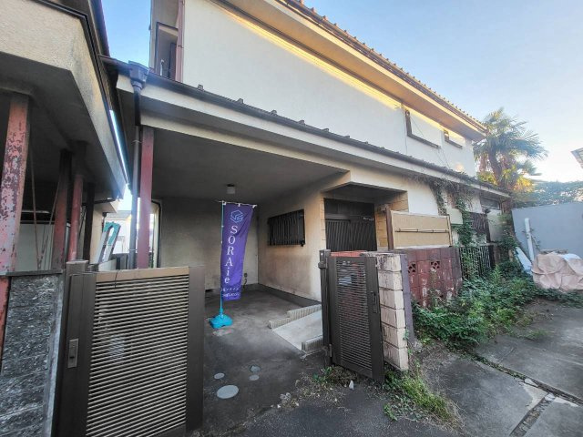 入間市野田　古家付　売地の前面道路含む現地写真