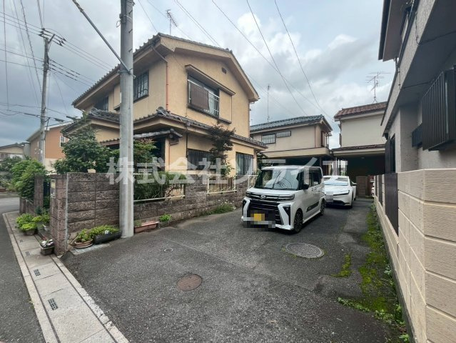 入間市野田　古家付　売地の前面道路含む現地写真