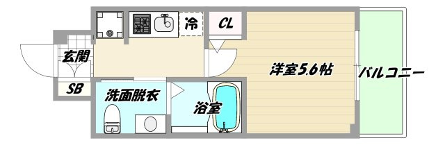 大阪市淀川区木川東２丁目の賃貸マンションの間取り