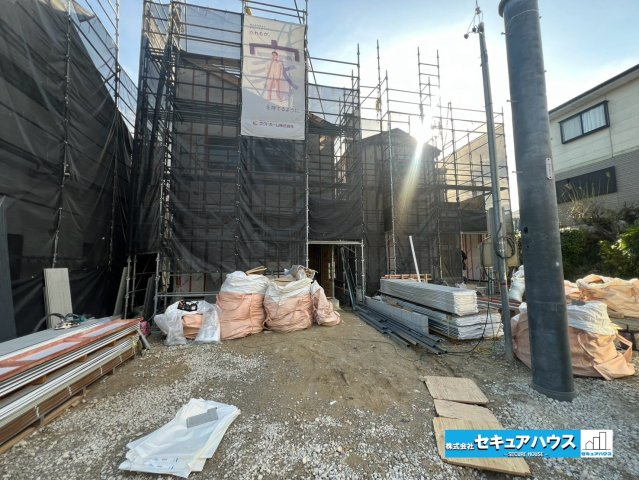 【同施工物件ご案内可能】日進市岩崎町　全4棟の外観|【1.2号棟現地外観写真（協定地含む）】
事前予約にて現地ご見学いただけます！お気軽にお問い合わせください♪　　　　　　　　　　　　　　　　　　　　　　　　　　　　　　　　　　　　　　　　　　　　　　