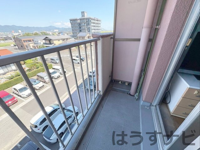 サンライフ朽網のバルコニー|洗濯物や布団干しにも便利なバルコニーです！
