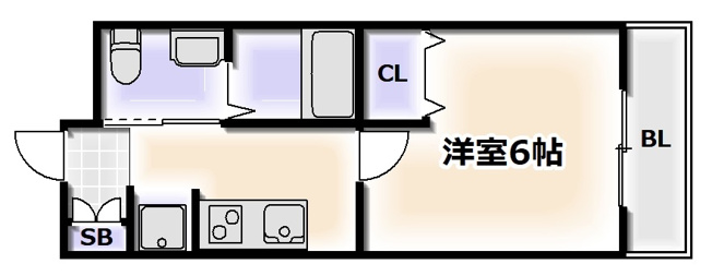 【間取り】 | エステムコート難波サウスプレイスⅢラパーク