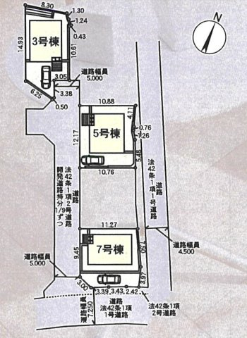 『八王子市新築戸建て』八王子市長房町253-1【仲介手数料無料】　３２期の区画図|～仲介手数料無料☆八王子ひなた不動産～八王子市長房町　新築戸建て