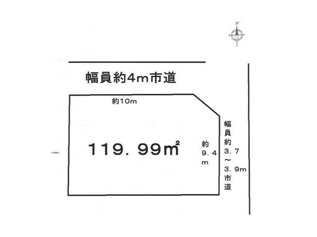 【土地図】 | 陽光台売地 | 土地の形状・寸法・接道を示した図です。現況と異なる場合は現況を優先します。高低差や日当たり、境界標の位置、周辺環境は現地でご確認いただけます。見学・資料請求はお気軽にお問い合わせください。