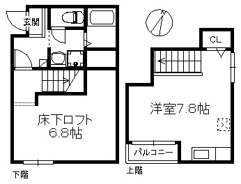 レジアス唐人町の間取り