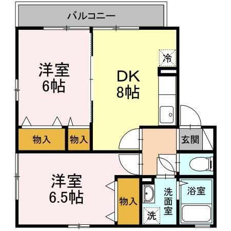ピア シャトル　Ｂの間取り
