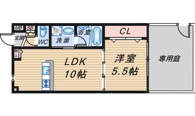 プレジール曽根の間取り