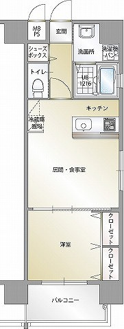 【間取り】 | エンクレスト博多駅南Ⅱ