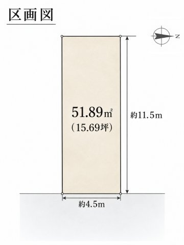 ■京都市伏見区羽束師鴨川町■土地■の土地図|前面道路約6M