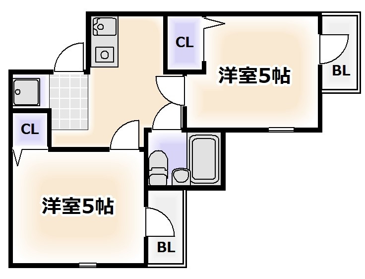 ミングルROZAの間取り