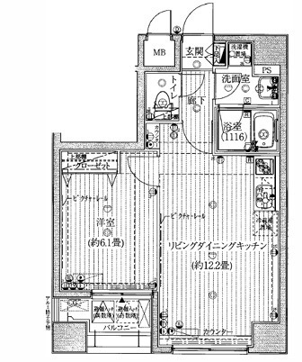 プレール・ドゥーク上野NORTHの間取り