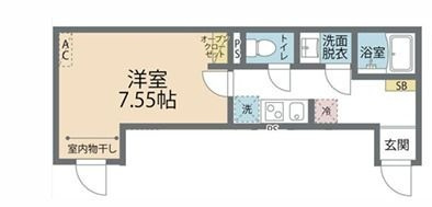カインドネス亀有Ⅱの間取り|間取りです。