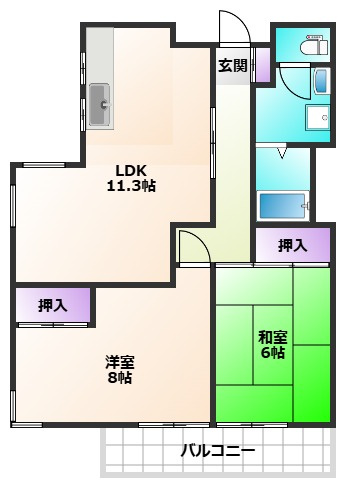 タカコービルの間取り