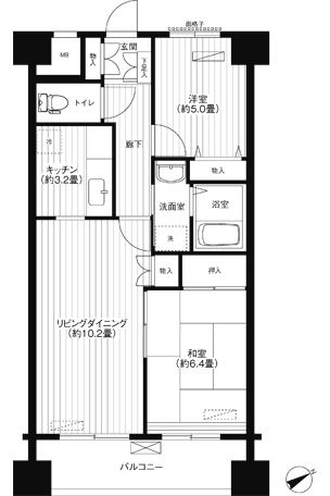 アーバンコート根岸の間取り