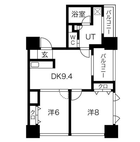 アルグラッド ザ・タワー心斎橋の間取り