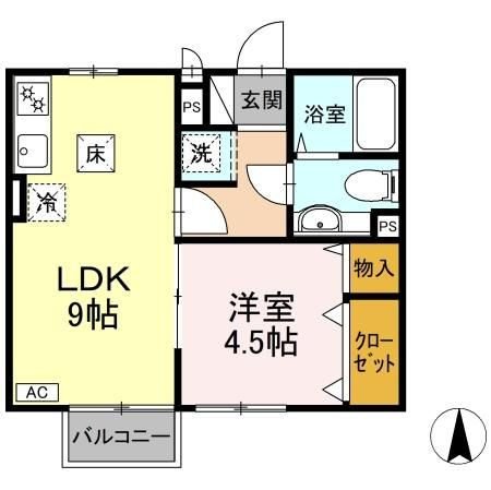 チャーム スクエアーの間取り|使い勝手の良い間取りです♪